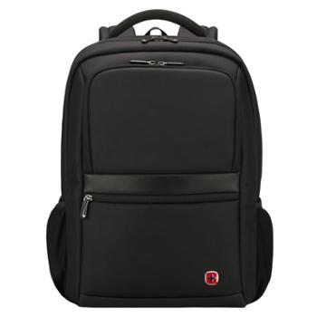 瑞士军刀瑞制男士双肩背包大容量旅行包商务时尚休闲笔记本电脑包9528 黑色