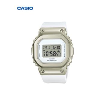 卡西欧GM-S5600G-7PR学生小方块电子手表小表盘