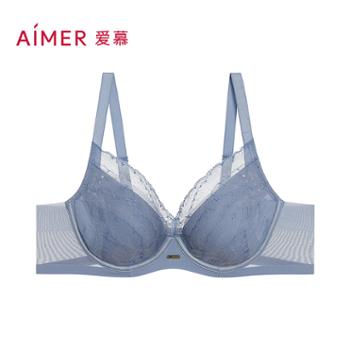 爱慕 爱慕25春夏简韵内衣女4/4软钢圈悬浮薄杯大胸显小薄文胸AM13A701 爱慕25春夏简韵内衣女4/4软钢圈悬浮薄