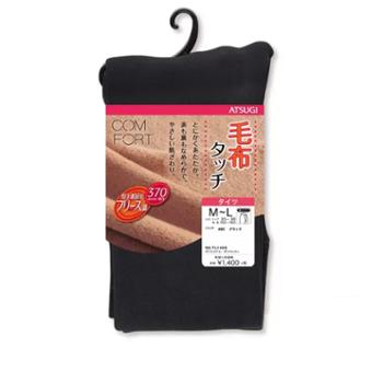 厚木 加绒加厚打底裤 聚酯纤维92.5% 黑色370D