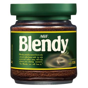 AGF 日本进口 绿瓶 Blendy/布兰迪醇和浓香风味冷萃冻干速溶美式黑咖啡粉 80g
