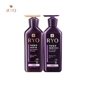 吕/Ryo 滋养韧发密集强韧套装洗发水400ml+护发素400ml（紫吕）