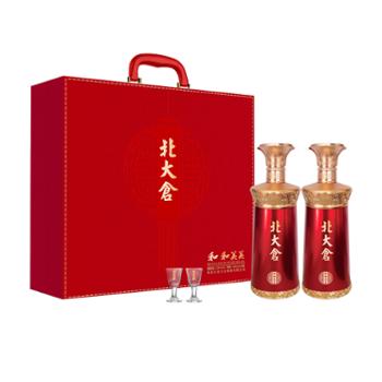 北大仓 和和美美 53度 酱香型 白酒礼盒 500ML*2/提