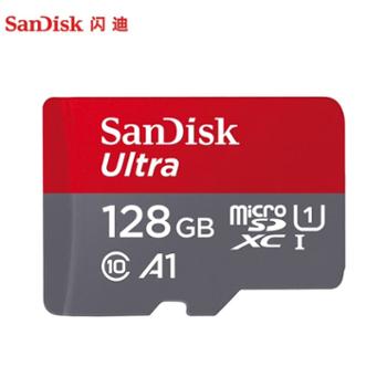 闪迪/SanDisk 128G TF至尊高速移动microSDXC存储卡 140MB红灰卡