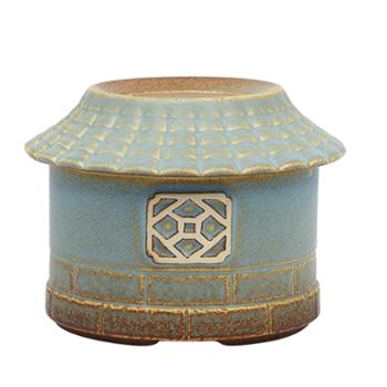 陶立方 土楼型状陶瓷茶叶罐