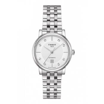天梭TISSOT 卡森臻我系列钢带自动机械女表 T122.207.11.036.00