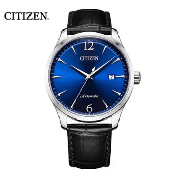 西铁城Citizen 机械手表蓝盘皮带男表 NJ0110-18L