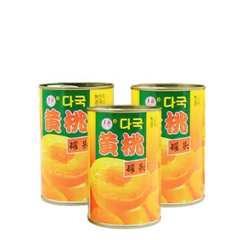 多国 韩文黄桃罐头 425g*5罐