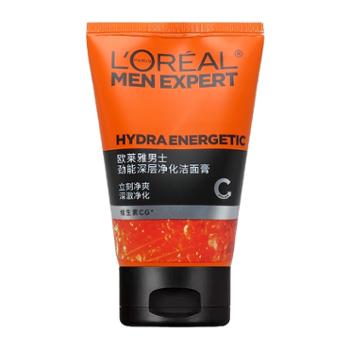 欧莱雅/L’OREAL 劲能深层净化洁面膏100ml