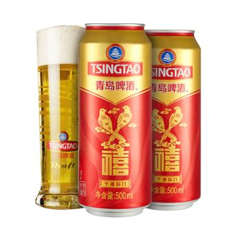 青岛啤酒 千禧罐啤 500ml*12罐