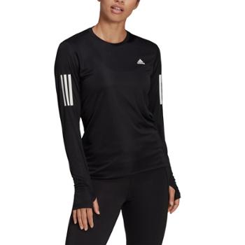 阿迪达斯adidas 女子跑步 运动长袖T恤 H59272