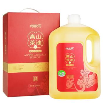 得尔乐 有机低温冷榨高山红花茶油 5L*1瓶