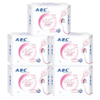 ABC 棉柔系列卫生巾 8片装 纤薄夜用280mm 5包40片
