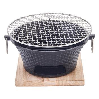 尚烤佳（Suncojia）围炉煮茶 烧烤炉 韩式烤肉炉 无烟木碳烤炉 大号 SKJ-V-26
