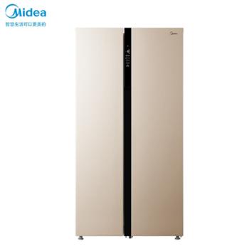 美的528升变频冰箱超薄智能双开门风冷无霜BCD-528WKPZM(E)