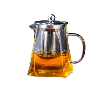 唯铭诺 方底公道壶550ml 高硼硅玻璃杯茶杯茶水分离杯子茶壶