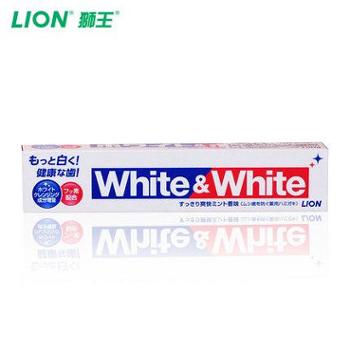 狮王/LION 日本进口WHITE&WHITE大白牙膏 150g单支