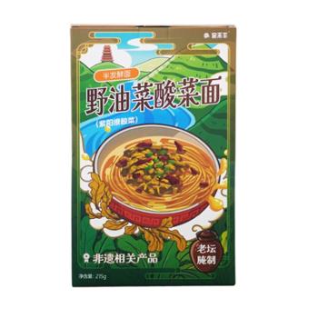 家禾丰 紫阳野油菜 酸菜面 215克盒装