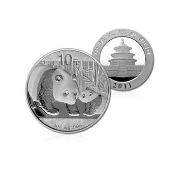 中国金币 2011年1盎司熊猫银币