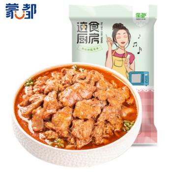 蒙都 半筋半肉牛肉筋牛蹄筋牛腩牛肉加热即食 200g*4袋