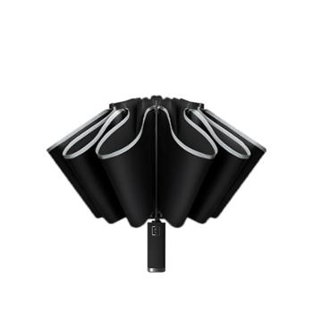 黑绅士 防晒防紫外线全自动黑胶加厚遮阳反向伞