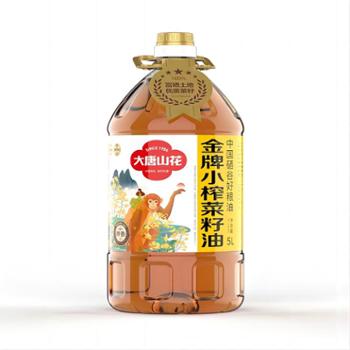 大唐山花 金牌小榨菜籽油 5L