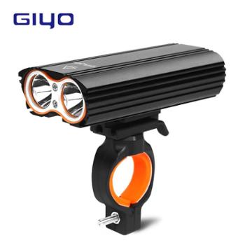GIYO 自行车前灯T6亮车灯USB充电户外骑行360°可旋转防水车前灯