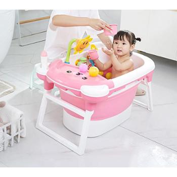婴儿用品儿童洗澡桶大号折叠宝宝浴桶 婴儿浴盆泡澡桶洗澡盆
