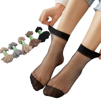 绵瑷 水晶袜女士短丝袜10双装