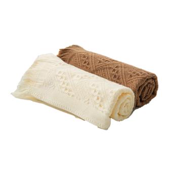 恒源祥 流苏系列毛巾（浅灰、咖）双条装TMG1010 100%棉