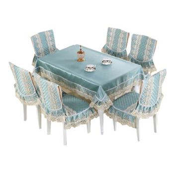 新款美人吟中式餐椅套 中式椅子垫 桌布 台布 圆桌布
