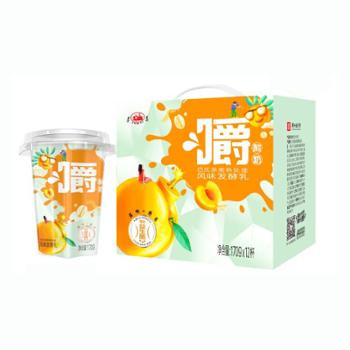 遵义 爆珠燕麦嚼酸奶黄桃味 170g*12杯