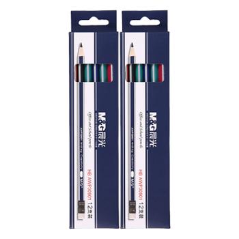 晨光(M&G)文具HB三角木杆铅笔 AWP30901单盒装