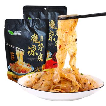 悠源 魔芋凉皮 酸辣味 300g×2袋 麻酱味350g×2袋