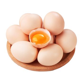 鑫鲜聚 新鲜农家散养谷物鸡蛋 10枚 总重约450g