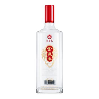 金复来 大智浓香型高端纯粮食固态发酵白酒光瓶装 48度500ml