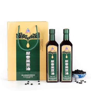 土家爱 黑豆油礼盒装 750ml*2瓶/盒