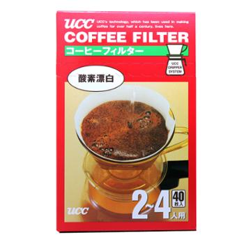 悠诗诗/UCC 咖啡滤纸2-4人用 40片/盒