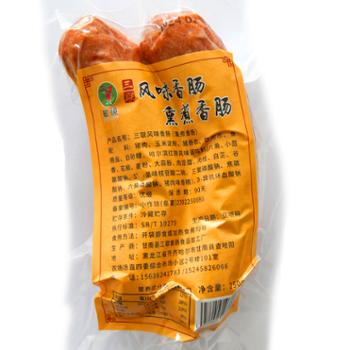 敏镜 三联风味香肠（熏煮香肠）哈尔滨红肠口味 250g