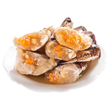 潮龙 5A梭子蟹块 500g 呛蟹醉蟹 腌制咸蟹 宁波特产