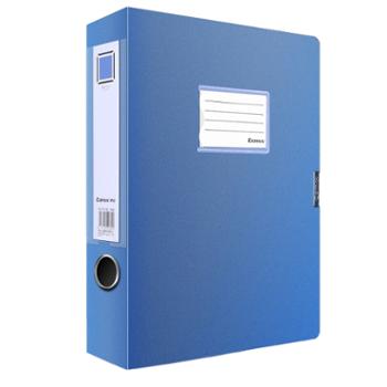 齐心(Comix) 10个装 55mm牢固耐用粘扣档案盒/A4文件盒/资料盒 EA1002-10 蓝色