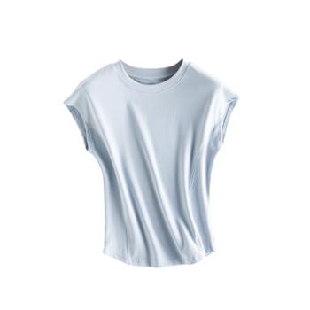 KPUWARM 夏款修身纯色连袖瘦瘦T恤 圆领短袖 7色2码可选 ZJWJ-9918