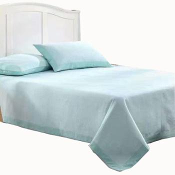 荆姚玉女 纯棉粗布加厚床单纯色汉风系列 可以机洗的纯棉凉席 1.2-2.0床