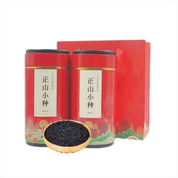 赛佳乡 正山小种红茶*红茶 春茶茶叶500g（250gx2罐）国风罐配手提袋