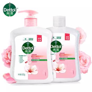 滴露（Dettol）健康抑菌洗手液滋润500g+500g瓶补充装