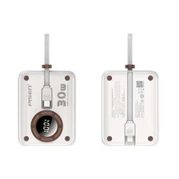 品胜/Pisen 30W自带双线快充mini相机充电宝10000mAh TS-D373 迷你大容量便携移动电源
