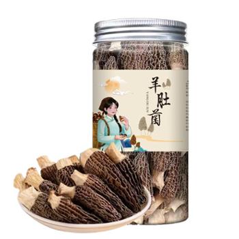 财梁 羊肚菌5-8cm人工挑选剪柄羊肚菌 50g